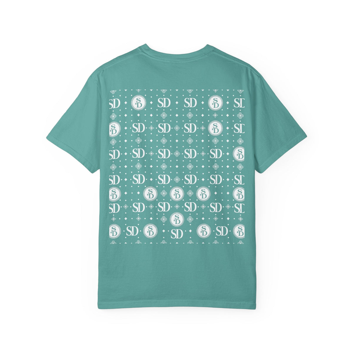 T-shirt garment-dyed Second Degré illustrant le guide d’entretien